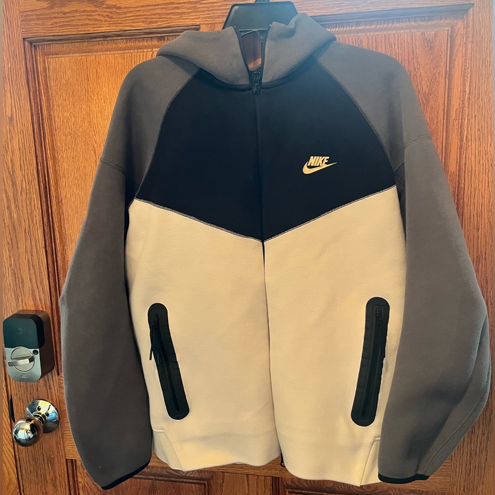 Nike Tech Black/Gray/Cream Full Zip Hoodie